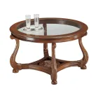 Table basse avec plateau en verre fabriquée en Italie - Sedna Viadurini