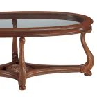 Table basse avec plateau en verre fabriquée en Italie - Sedna Viadurini