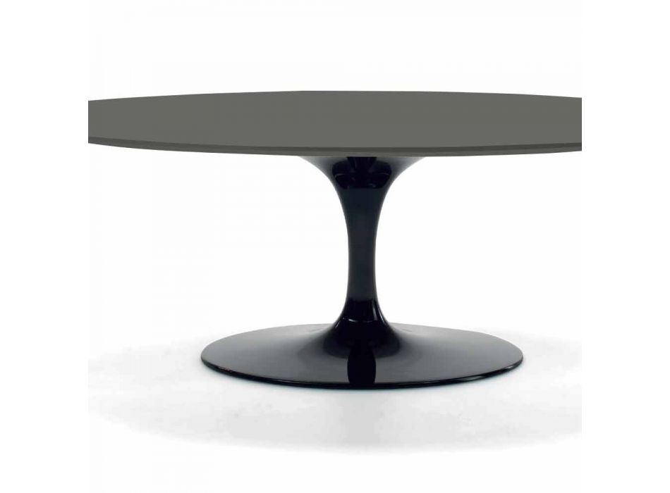 Table basse avec plateau ovale de luxe Made in Italy Fenix - Dollars Viadurini