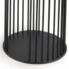 Table basse avec plateau rond en céramique Made in Italy - Montebianco Viadurini