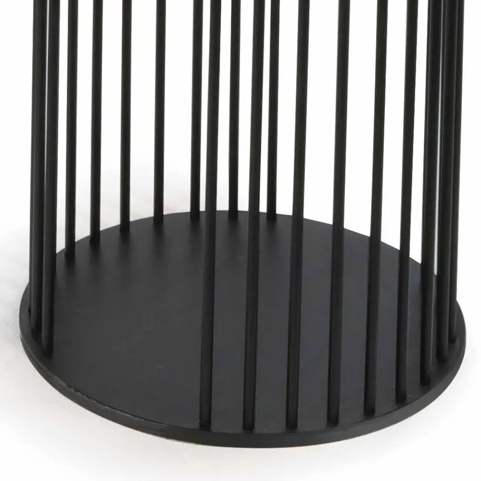 Table basse avec plateau rond en céramique Made in Italy - Montebianco Viadurini