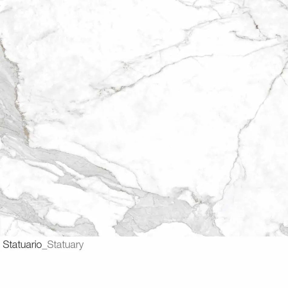 Table basse avec plateau rond en céramique Made in Italy - Montebianco Viadurini