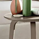 Table basse de salon avec plateau rond en MDF laqué Made in Italy, Precious - Tobiko Viadurini