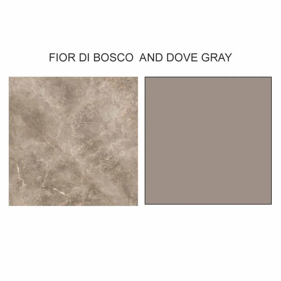 Table basse design avec 2 plateaux ronds en grès Made in Italy - Stockholm Viadurini