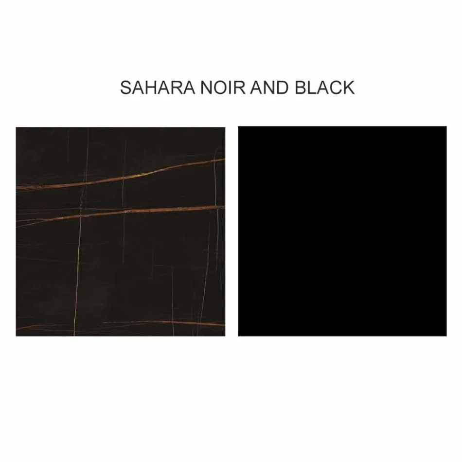 Table basse design avec 2 plateaux ronds en grès Made in Italy - Stockholm Viadurini