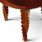 Table basse design moderne en bois, fabriqué en Italie, Loris Viadurini