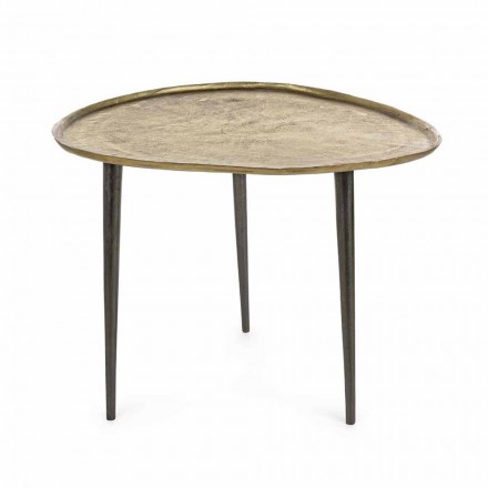 Table basse design Homemotion avec plateau en aluminium - Yamila Viadurini