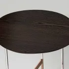 Table basse design avec plateau en bois Made in Italy - Cinci Viadurini