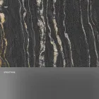 Table basse design en marbre avec base en verre Made in Italy - Molino Viadurini