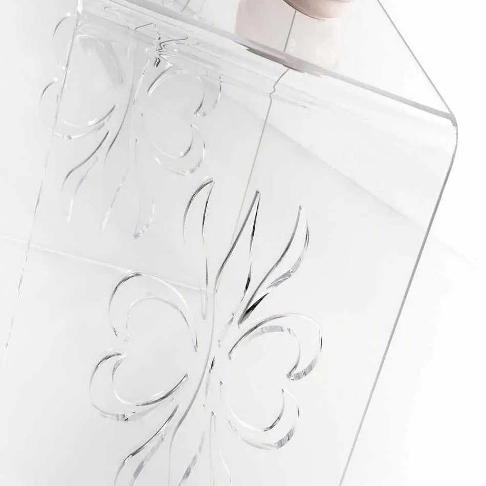 Table basse design en plexiglass transparent Mandas Viadurini