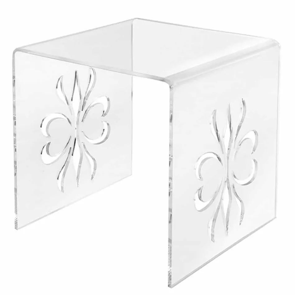 Table basse design en plexiglass transparent Mandas Viadurini