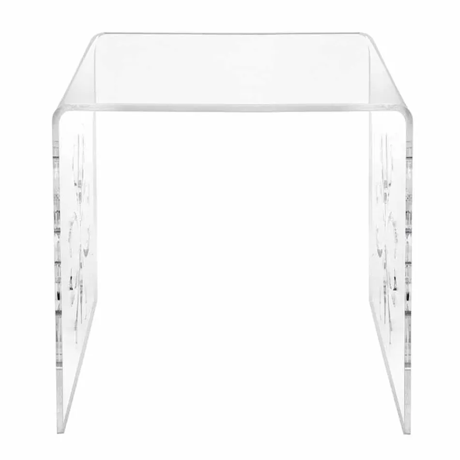 Table basse design en plexiglass transparent Mandas Viadurini
