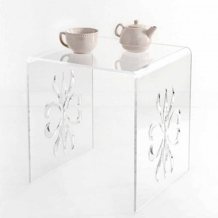 Table basse design en plexiglass transparent Mandas Viadurini