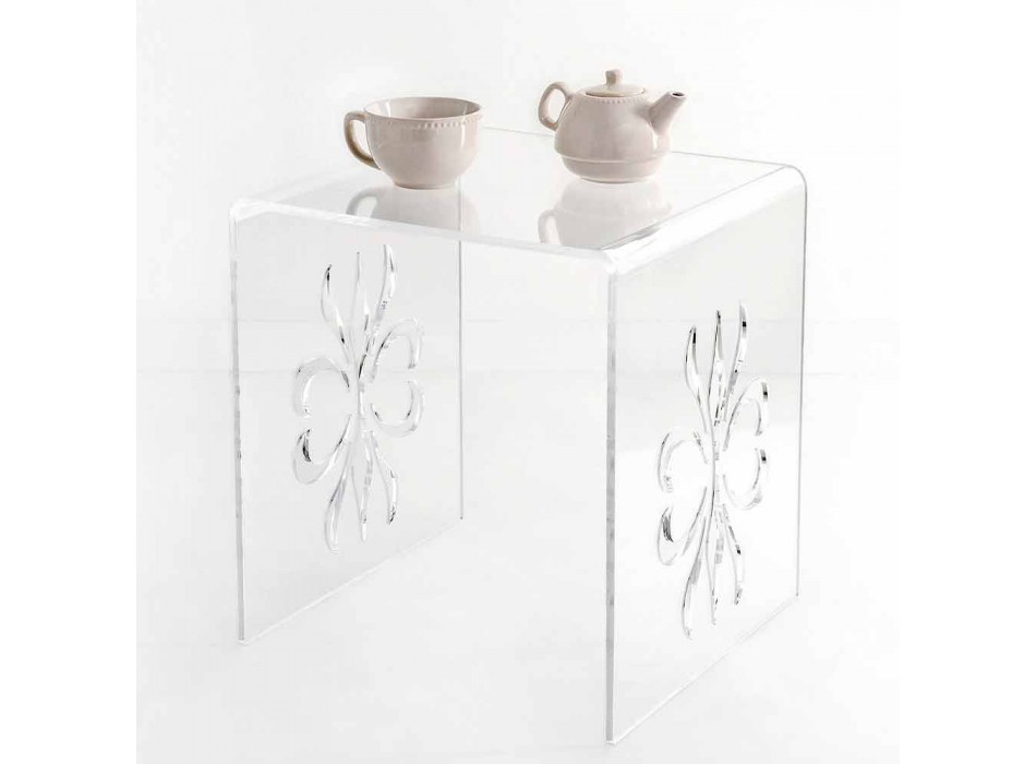 Table basse design en plexiglass transparent Mandas Viadurini