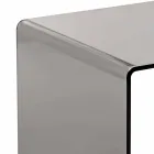 Table basse fumée 40x40cm moderne Terry Small, fabriqué en Italie Viadurini