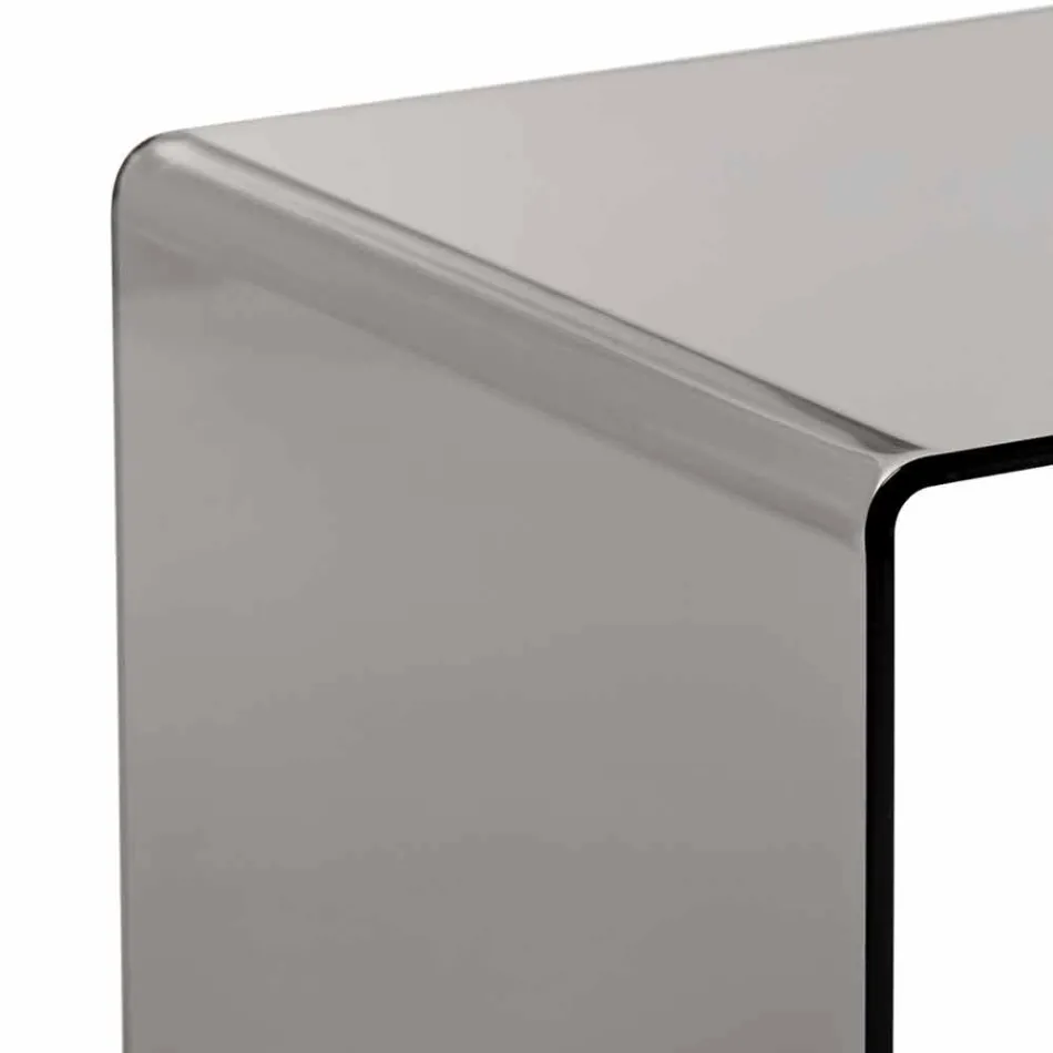 Table basse fumée 40x40cm moderne Terry Small, fabriqué en Italie Viadurini