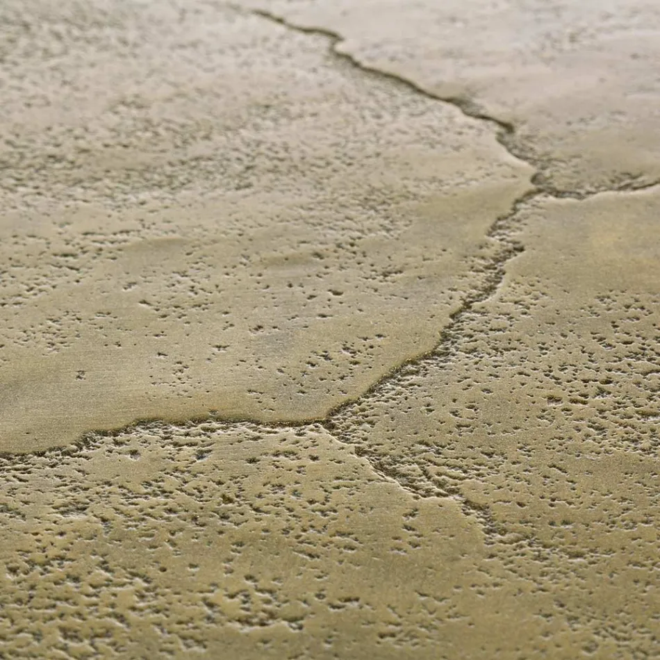 Table basse Homemotion en aluminium antique et plaqué - Giacinta Viadurini