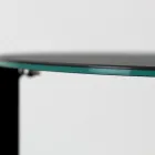 Table basse en grès avec base en acier Made in Italy - Aspira Viadurini