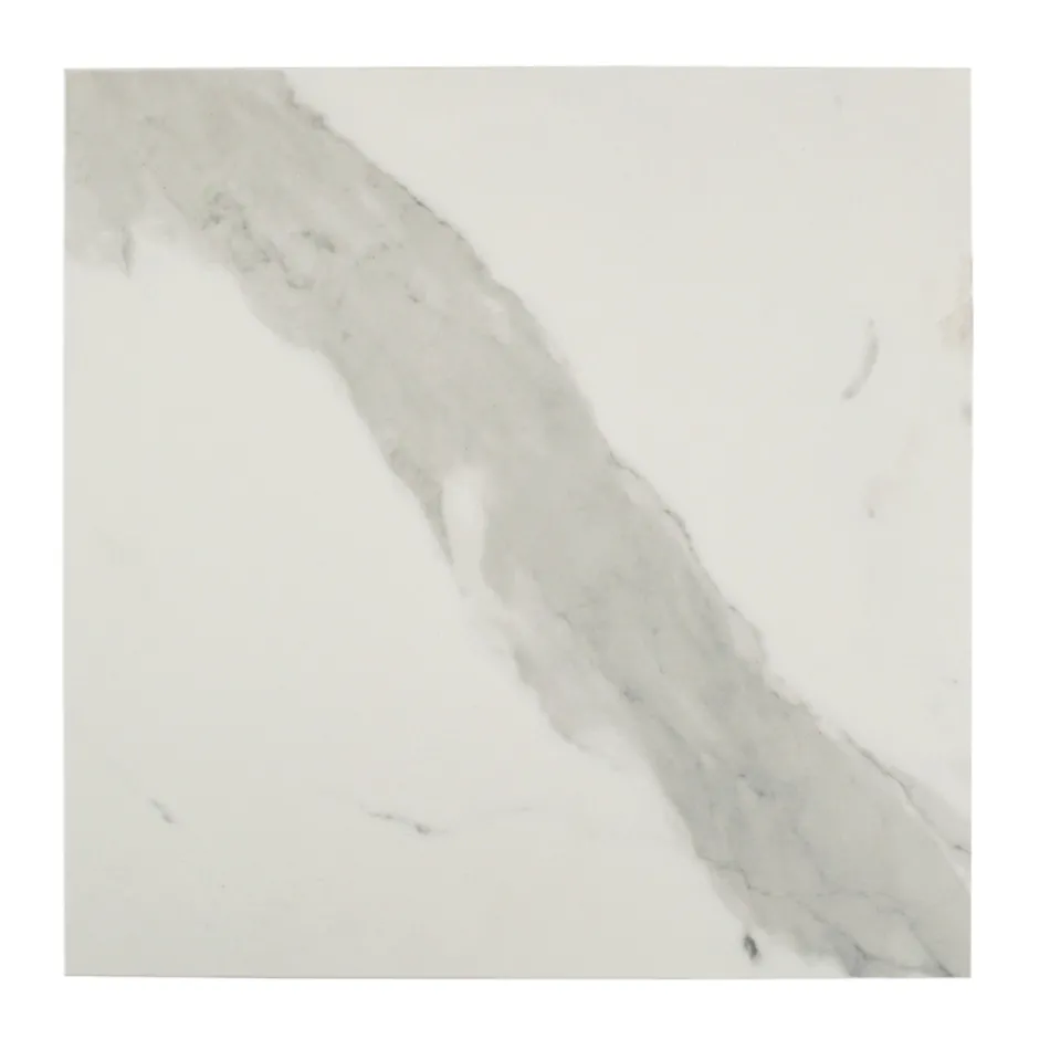 Table basse en grès et base en acier Made in Italy - Birba Viadurini