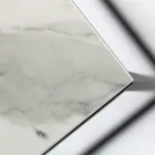 Table basse en grès et base en acier Made in Italy - Birba Viadurini