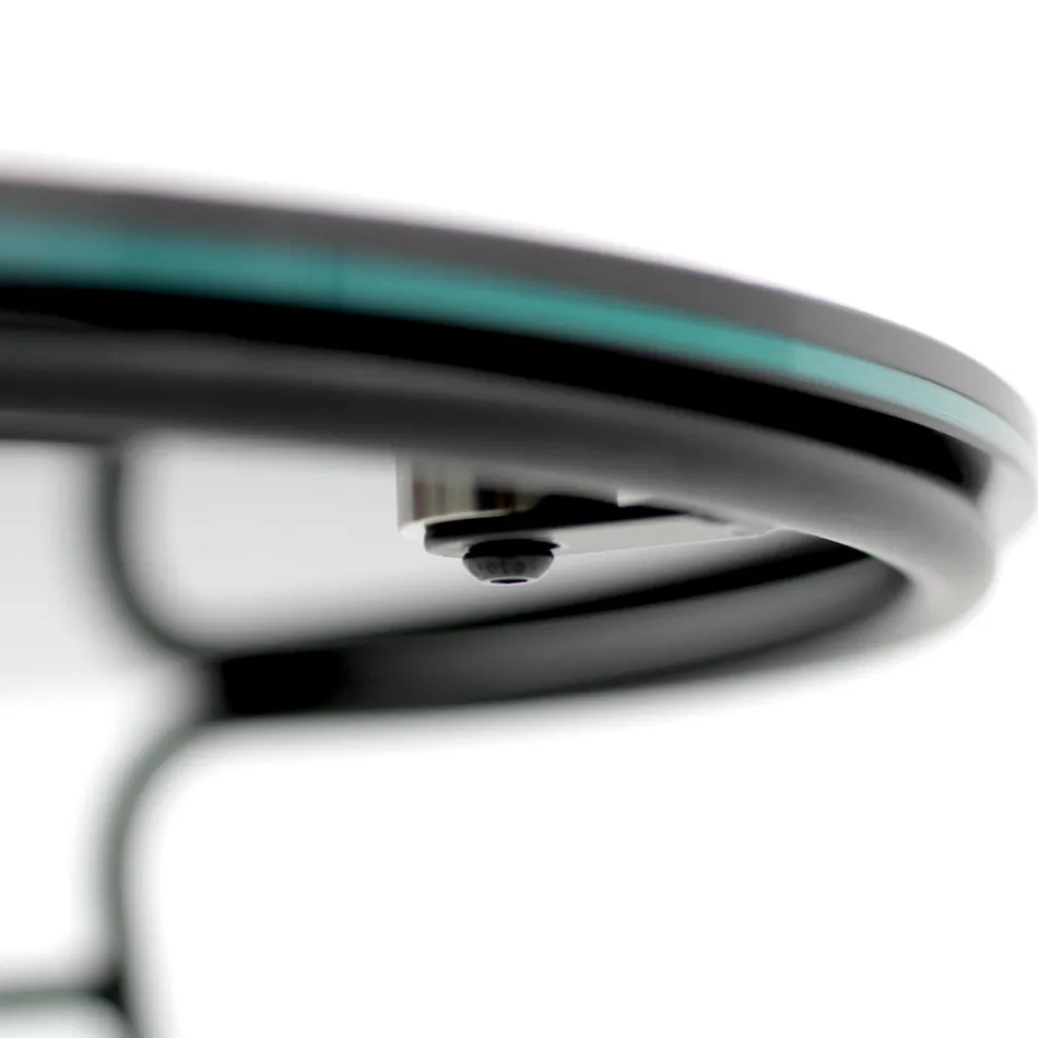 Table Basse en Grès de Porcelaine et Base Ronde Made in Italy - Tullia Viadurini