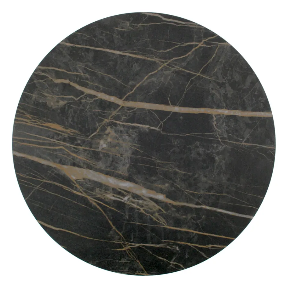 Table Basse en Grès de Porcelaine et Base Ronde Made in Italy - Tullia Viadurini