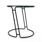 Table Basse en Grès de Porcelaine et Base Ronde Made in Italy - Tullia Viadurini