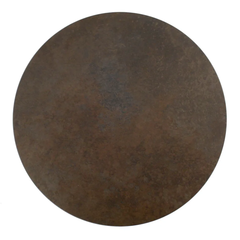 Table Basse en Grès de Porcelaine et Base Ronde Made in Italy - Tullia Viadurini