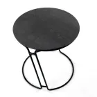 Table Basse en Grès de Porcelaine et Base Ronde Made in Italy - Tullia Viadurini