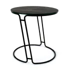 Table Basse en Grès de Porcelaine et Base Ronde Made in Italy - Tullia Viadurini