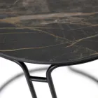 Table Basse en Grès de Porcelaine et Base Ronde Made in Italy - Tullia Viadurini