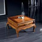 Table basse en bois de noyer avec tiroir Made in Italy - Hastings Viadurini