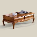 Table basse en bois de noyer avec tiroir Made in Italy - Hastings