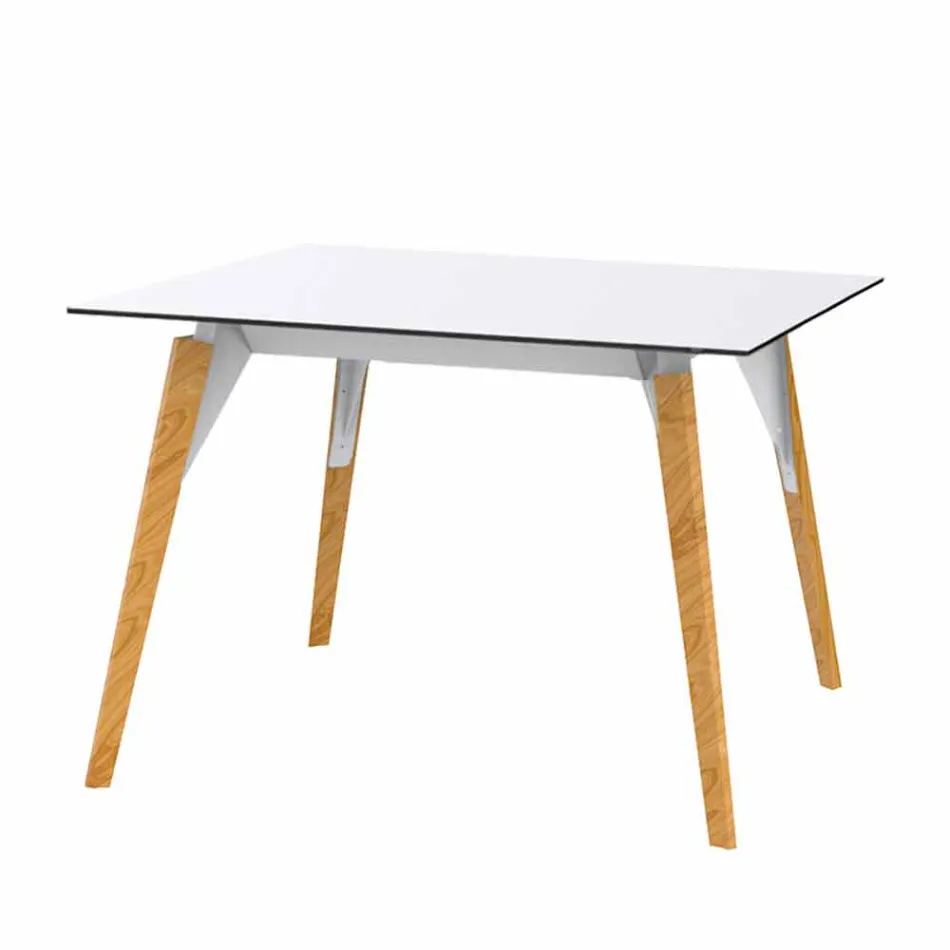 Table Basse en Bois et Hpl Différentes Couleurs 2 Tailles - Bois Faz - Vondom Viadurini