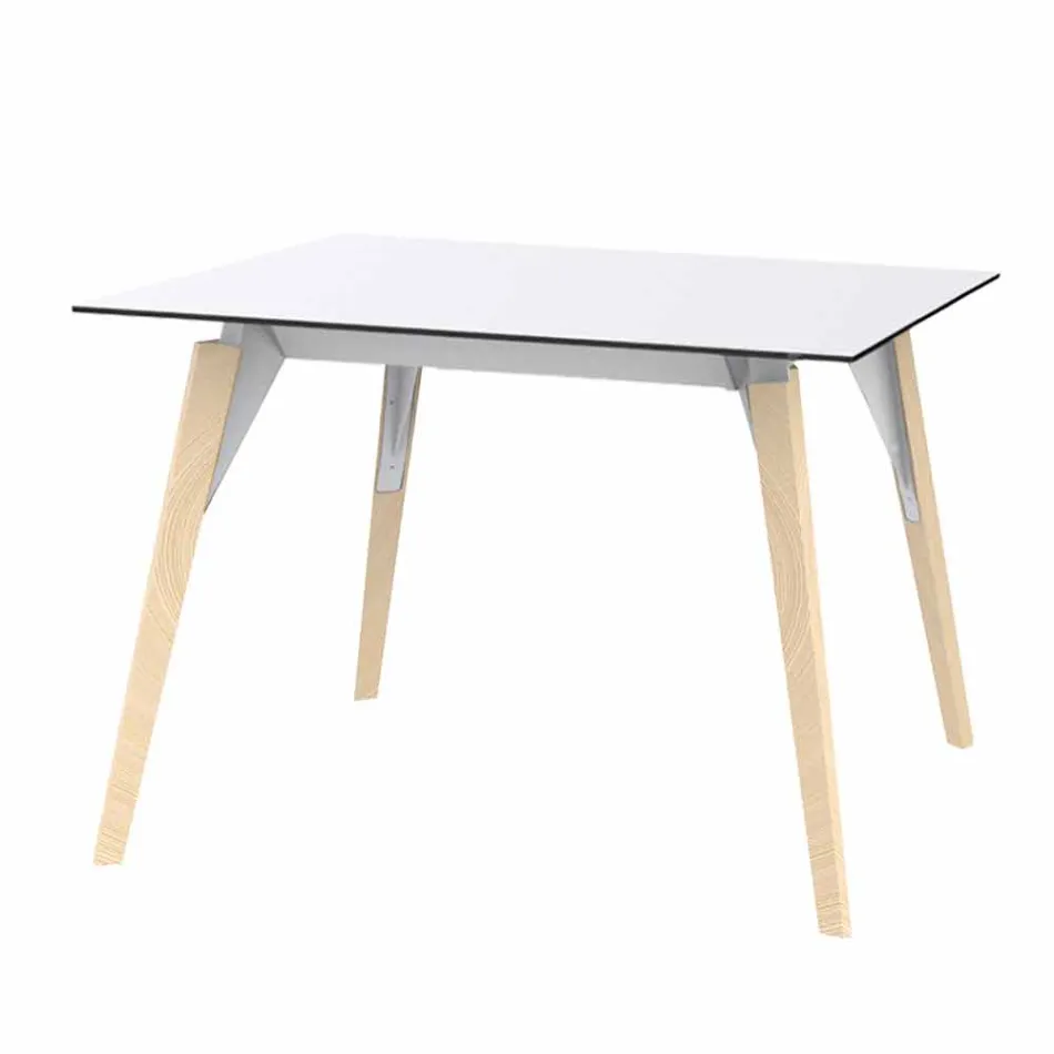 Table Basse en Bois et Hpl Différentes Couleurs 2 Tailles - Bois Faz - Vondom Viadurini