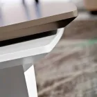 Table basse en MDF laqué avec plateau pivotant Made in Italy - Lisa Viadurini