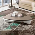 Table basse en MDF laqué avec plateau pivotant Made in Italy - Lisa Viadurini