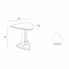 Table basse en MDF laqué Made in Italy, haute qualité - Lisa Viadurini