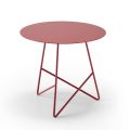 Table basse en métal coloré et 3 dimensions, fabriquée en Italie - Magali