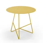 Table basse en métal coloré et 3 tailles, fabriquée en Italie - Magali Viadurini