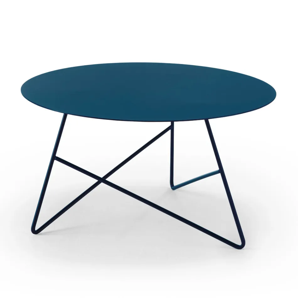 Table basse en métal coloré et 3 tailles, fabriquée en Italie - Magali Viadurini