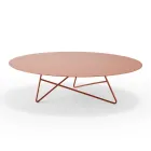 Table basse en métal coloré et 3 tailles, fabriquée en Italie - Magali Viadurini
