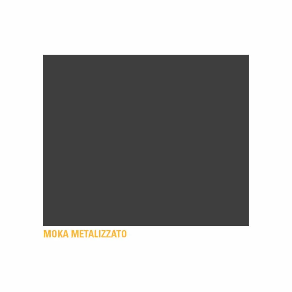 Table basse en métal avec plateau à conteneurs Made in Italy - Numbo Viadurini