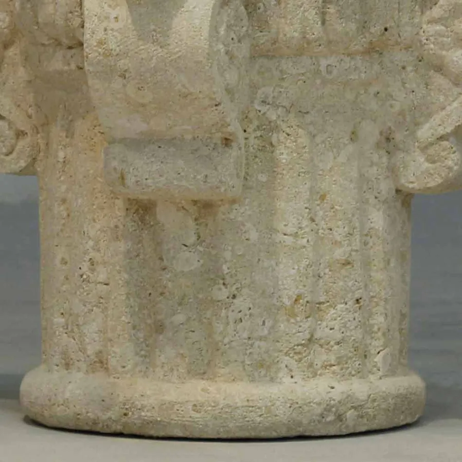 Table basse avec salon en pierre et en verre avec un design classique Balos Viadurini