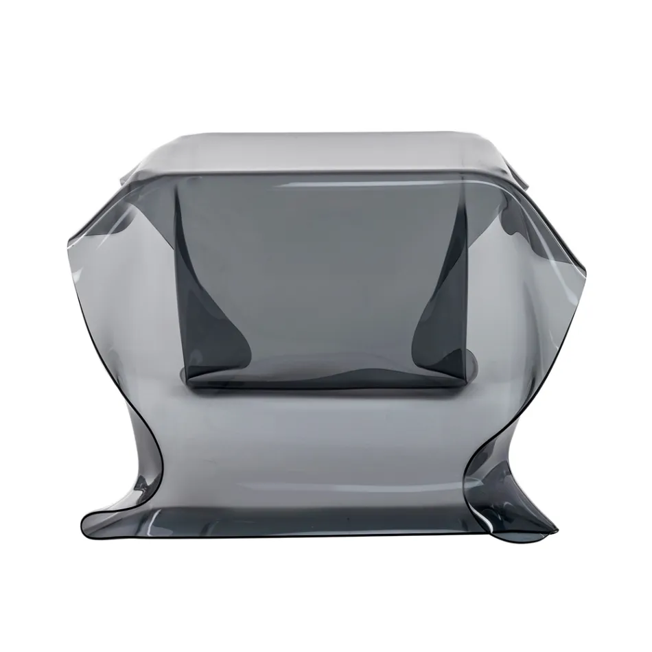 Table basse en plexiglas drapée à la main fabriquée en Italie - Pippo Viadurini