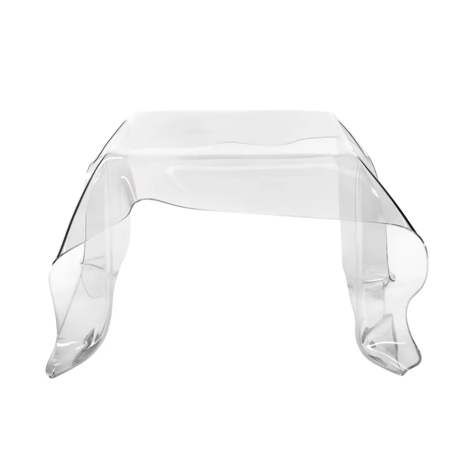 Table basse en plexiglas drapée à la main fabriquée en Italie - Pippo Viadurini