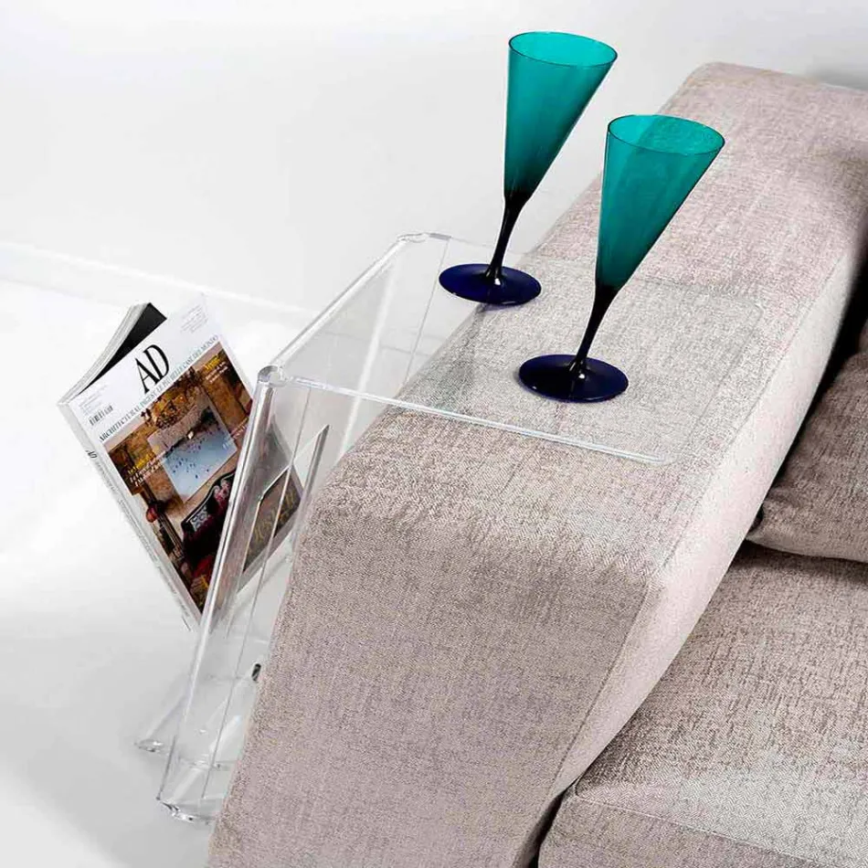 Table basse en design PMMA transparent Quero Vas Viadurini