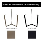 Table basse en verre avec base en acier Made in Italy - Aspira Viadurini