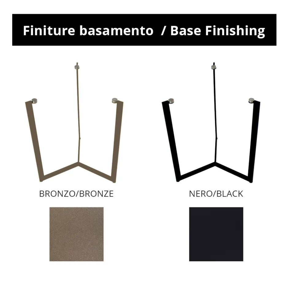 Table basse en verre avec base en acier Made in Italy - Aspira Viadurini