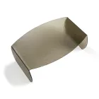 Table basse Francesca en verre courbé à effet martelé, fabriquée en Italie Viadurini